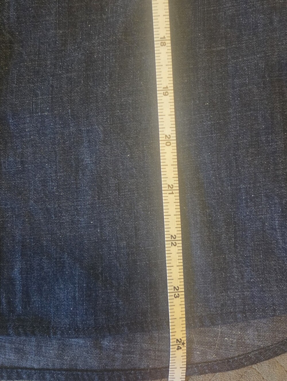 kate spade Dark Denim Button-Front Blouse - Picture 9 of 10